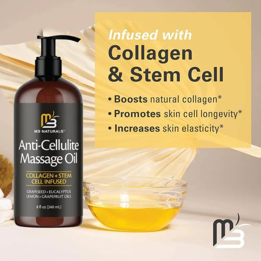 M3 Naturals Anti-Cellulite Massage Oil