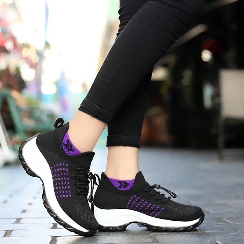Flat Slip-on Platform Sneakers