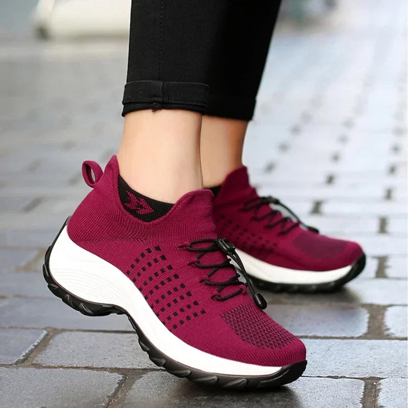 Flat Slip-on Platform Sneakers