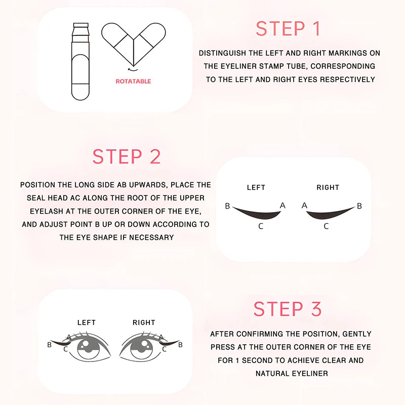 O'CHEAL  All-in-one Rotating Eyeliner Stamp Pen™