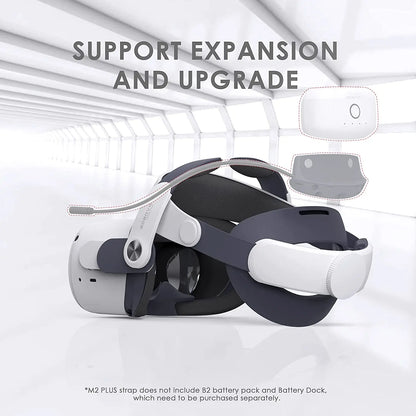 BOBOVR M2 Plus Head Strap Compatible with Meta Quest 2 VR