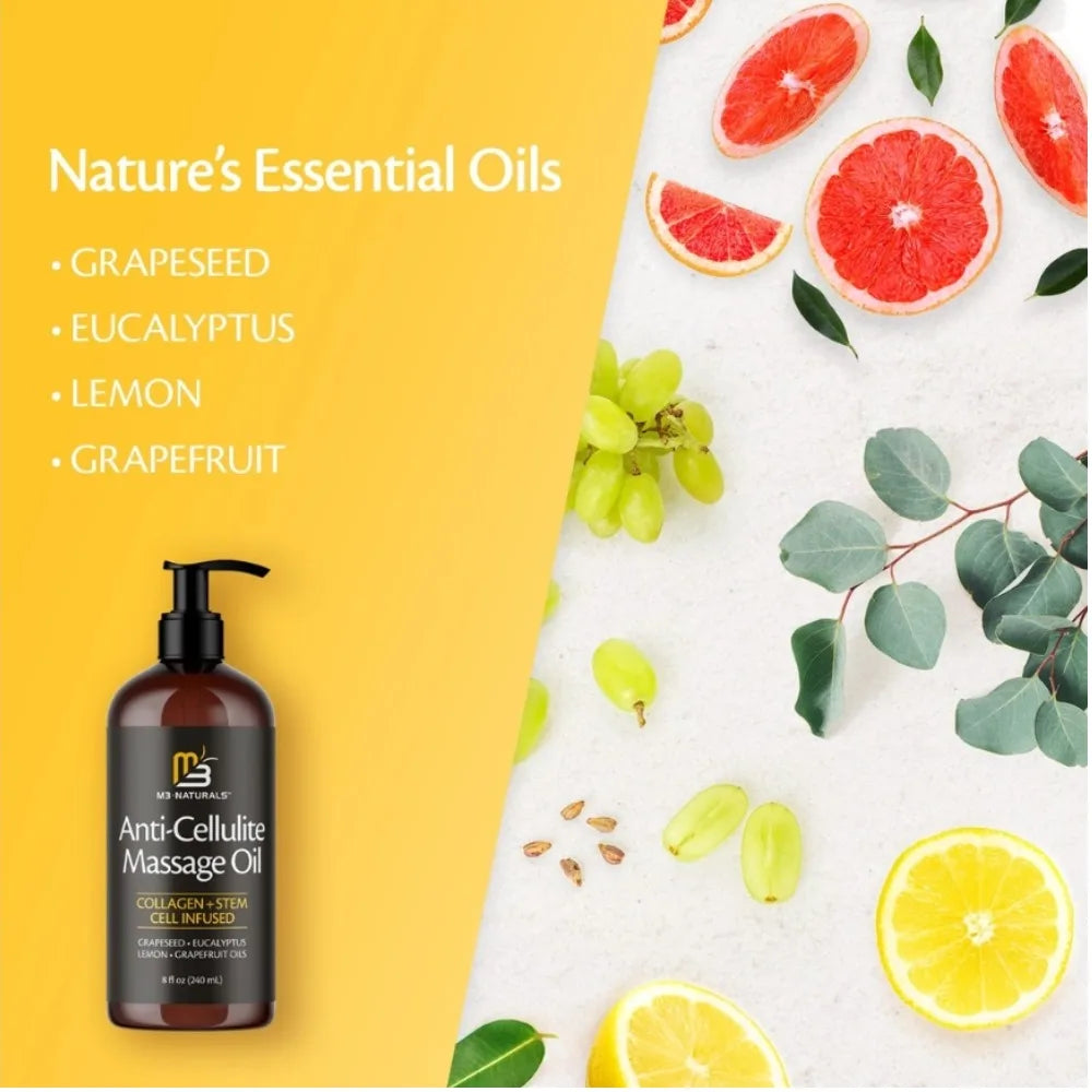 M3 Naturals Anti-Cellulite Massage Oil